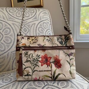 Dana Buchman Floral Crossbody Bag – Like New
